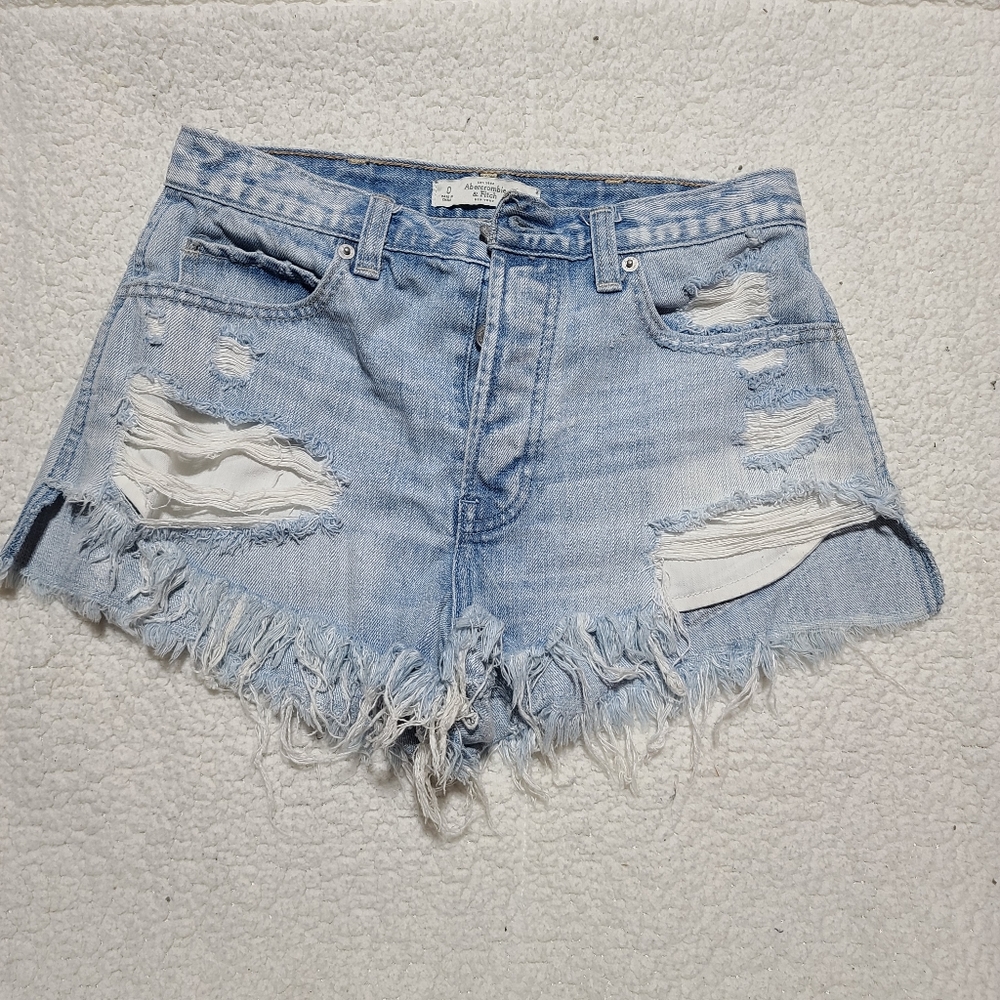 Ripped Jean Shorts